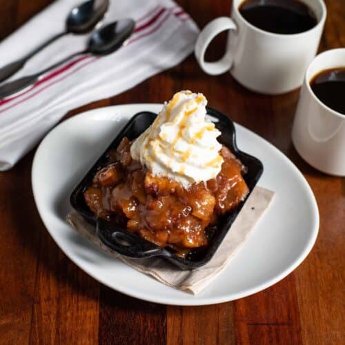 Salted Caramel Apple Strudel. Menu item at Von's 1000 Spirits in Downtown Seattle, Washington