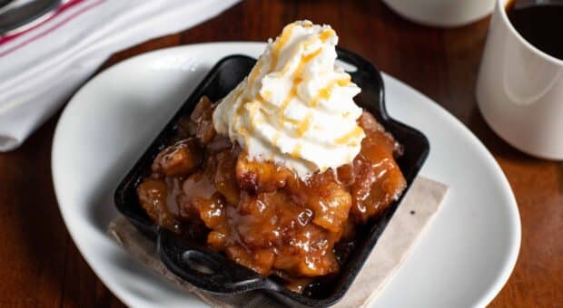 Salted Caramel Apple Strudel. Menu item at Von's 1000 Spirits in Downtown Seattle, Washington